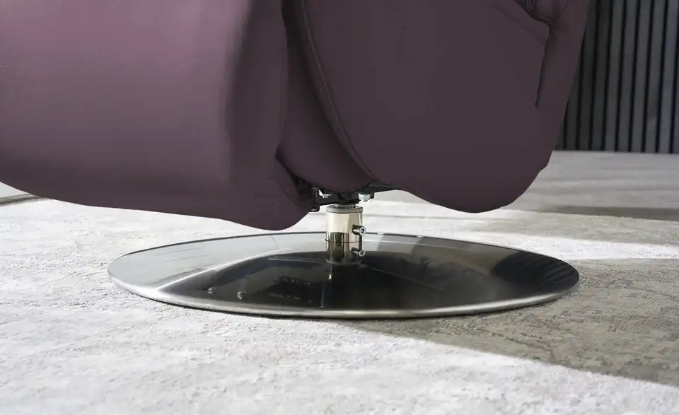 himolla Leder-Relaxsessel 7628 lila - Leder, Detailansicht