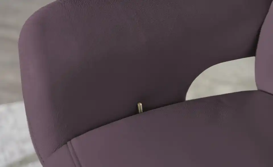 himolla Leder-Relaxsessel 7628 lila - Leder, Detailansicht