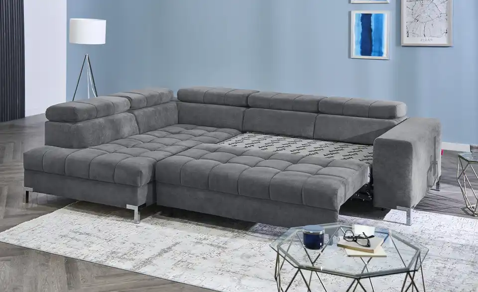 Ecksofa Arte mit verstellbaren Kopfstützen, Funktionsansicht