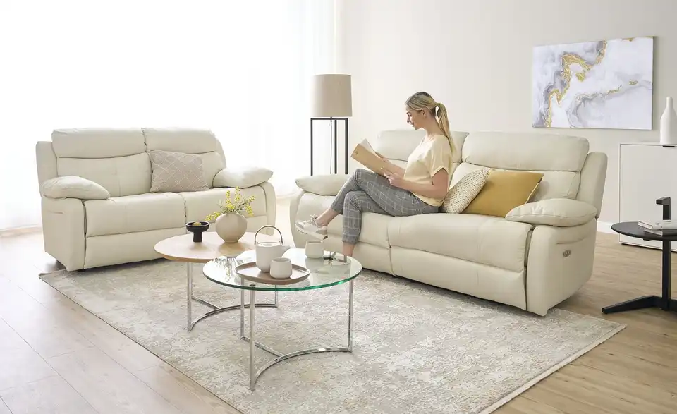 uno Sitzgruppe Adele mit elektrischer Relaxfunktion, in Wohnsituation