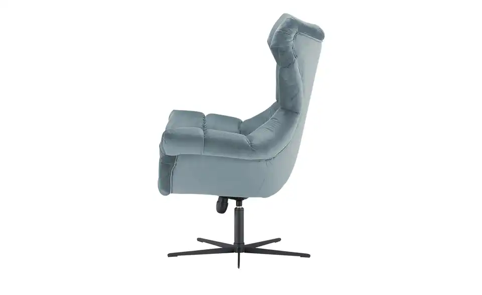 switch Sessel Sensi aus Samt, Profilansicht