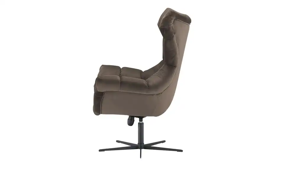 switch Sessel Sensi aus Samt, Profilansicht