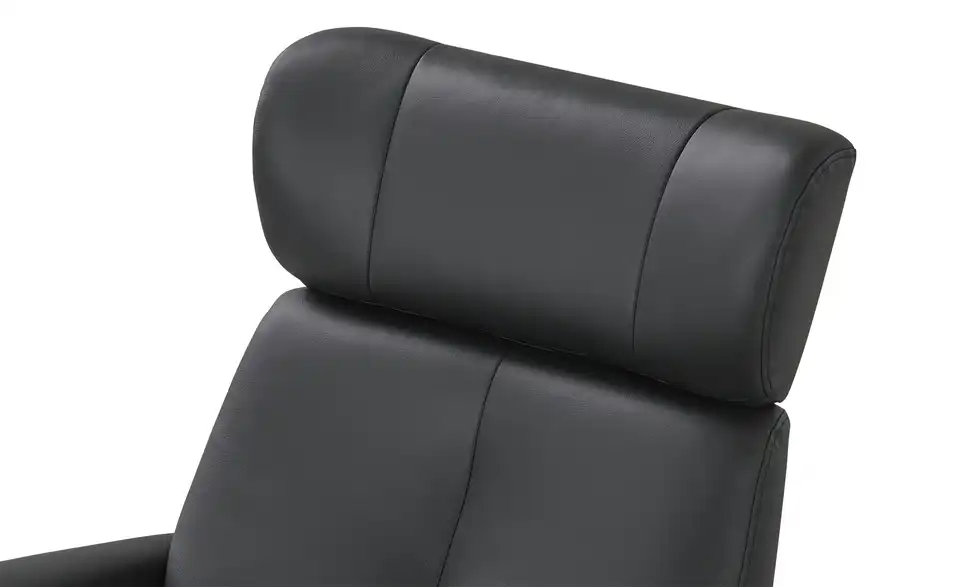 uno Sessel-Hocker-Set Arne aus Leder, Detailansicht