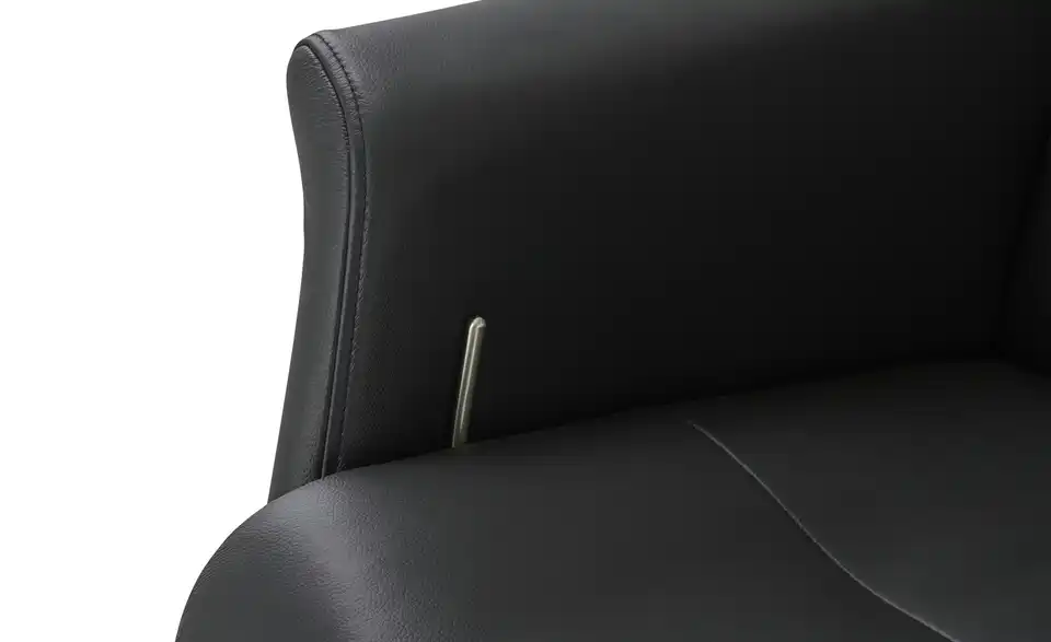 uno Sessel-Hocker-Set Arne aus Leder, Detailansicht