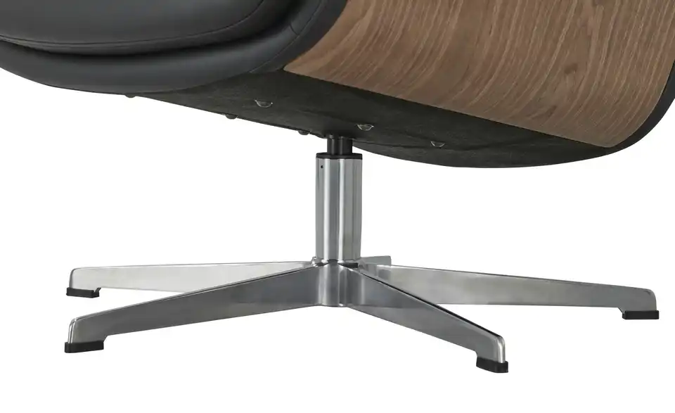 uno Sessel-Hocker-Set Arne aus Leder, Detailansicht