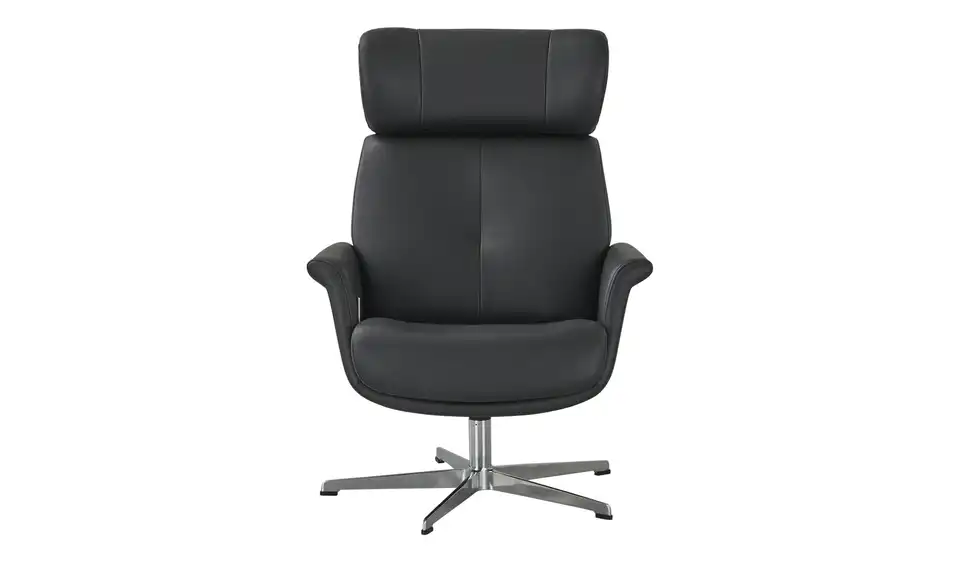 uno Sessel-Hocker-Set aus Leder Arne