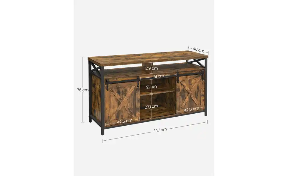 TV-Sideboard, Bemaßung