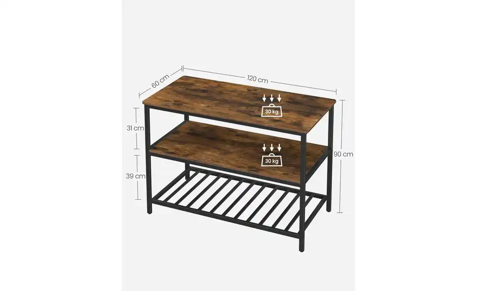 Standregal, Bemaßung