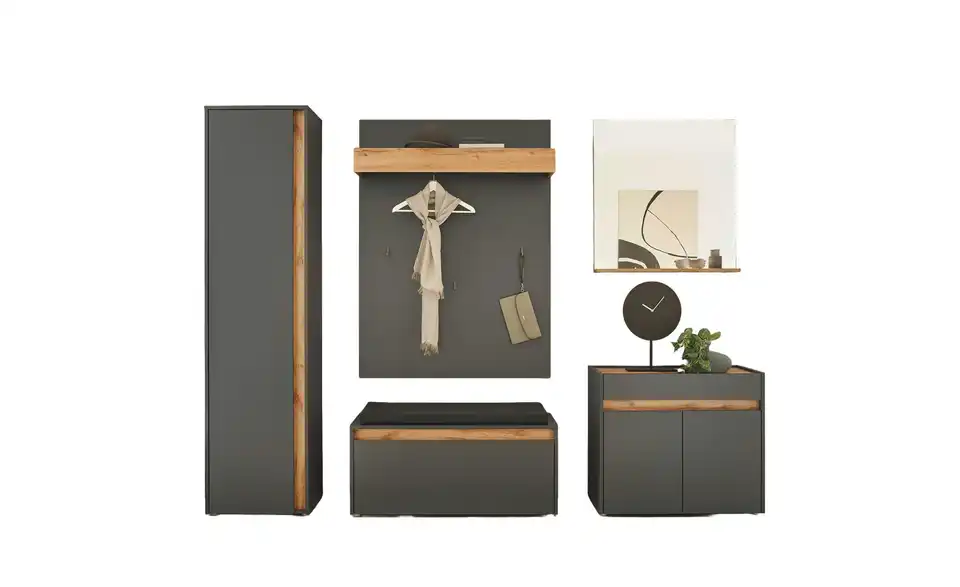 Garderobenkombination, Frontansicht