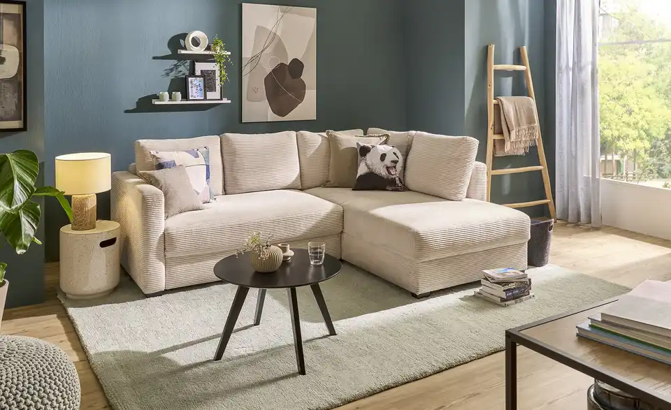 bobb Ecksofa mit Boxspringpolsterung Lisa de Luxe, in Wohnsituation