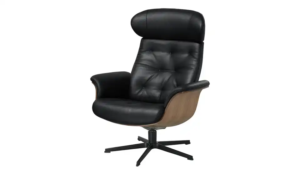 Sessel Timeout in Leder mit Knopfnaht, Perspektive