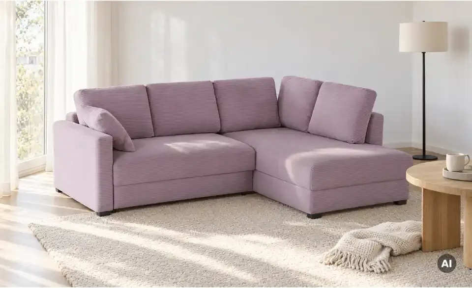 bobb Ecksofa mit Boxspringpolsterung Lisa de Luxe, in Wohnsituation