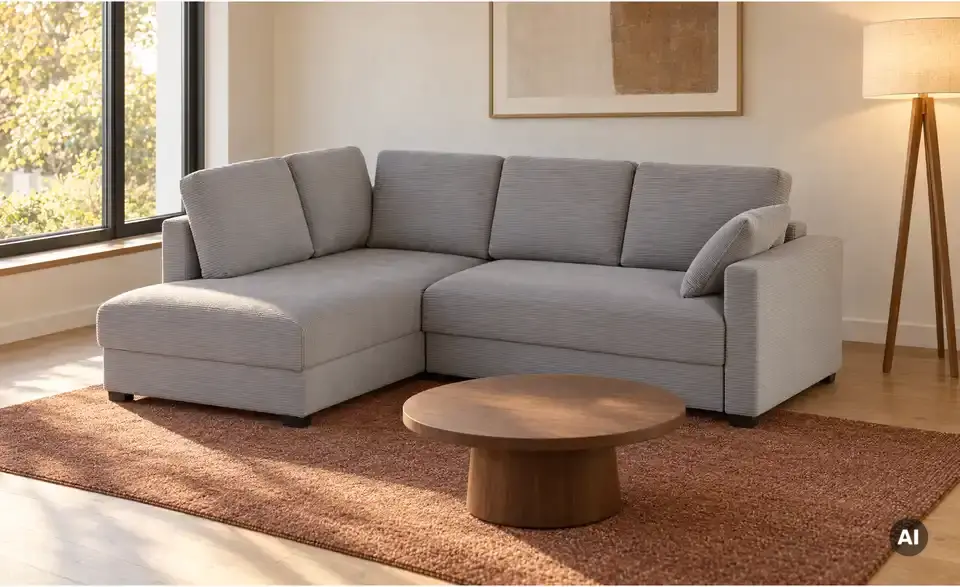 bobb Ecksofa mit Boxspringpolsterung Lisa de Luxe, in Wohnsituation