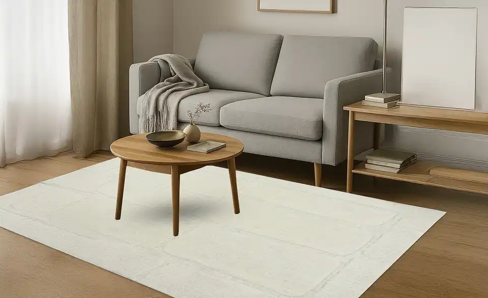 como Handtuft-Teppich Morena, in Wohnsituation