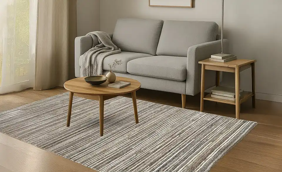 como Handtuft-Teppich Thane, in Wohnsituation