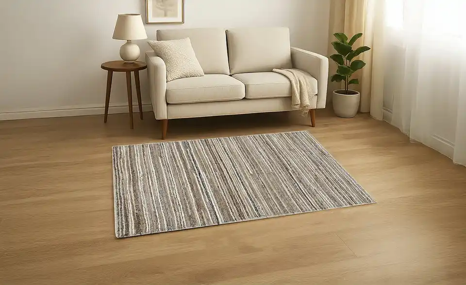 como Handtuft-Teppich Thane, in Wohnsituation