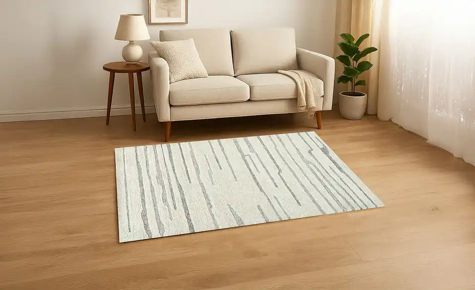 como Handtuft-Teppich Alwar, in Wohnsituation