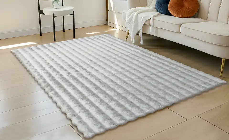 como Webteppich Bunny Bubble, in Wohnsituation