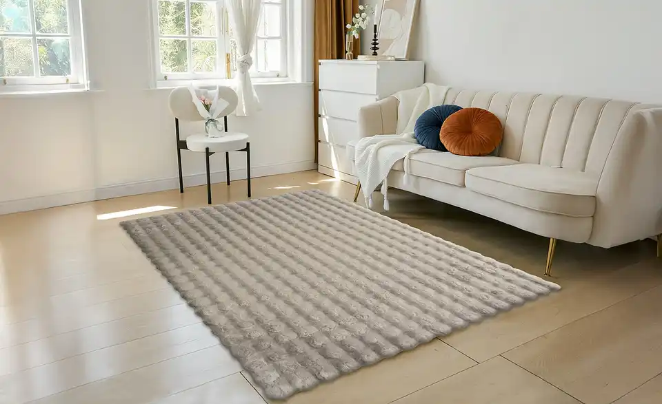 como Webteppich Bunny Bubble, in Wohnsituation