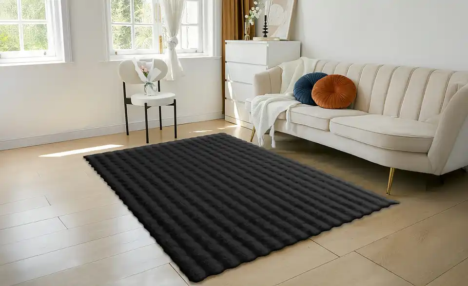 como Webteppich Bunny Bubble, in Wohnsituation