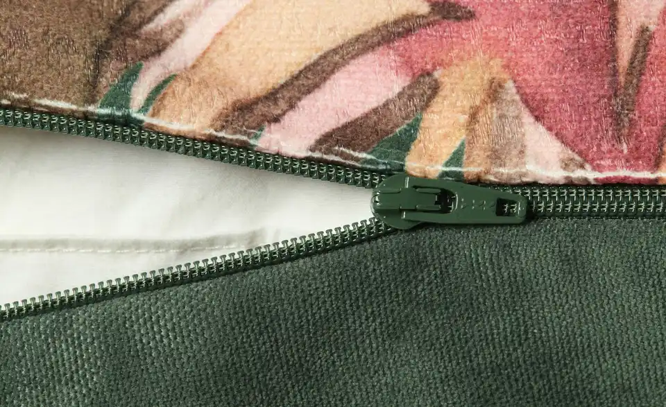 como Kissen Tropische Blumen, Detailansicht