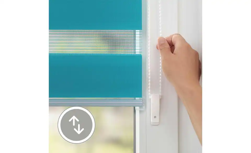 Lichtblick Duo-Rollo Klemmfix, Funktionsansicht