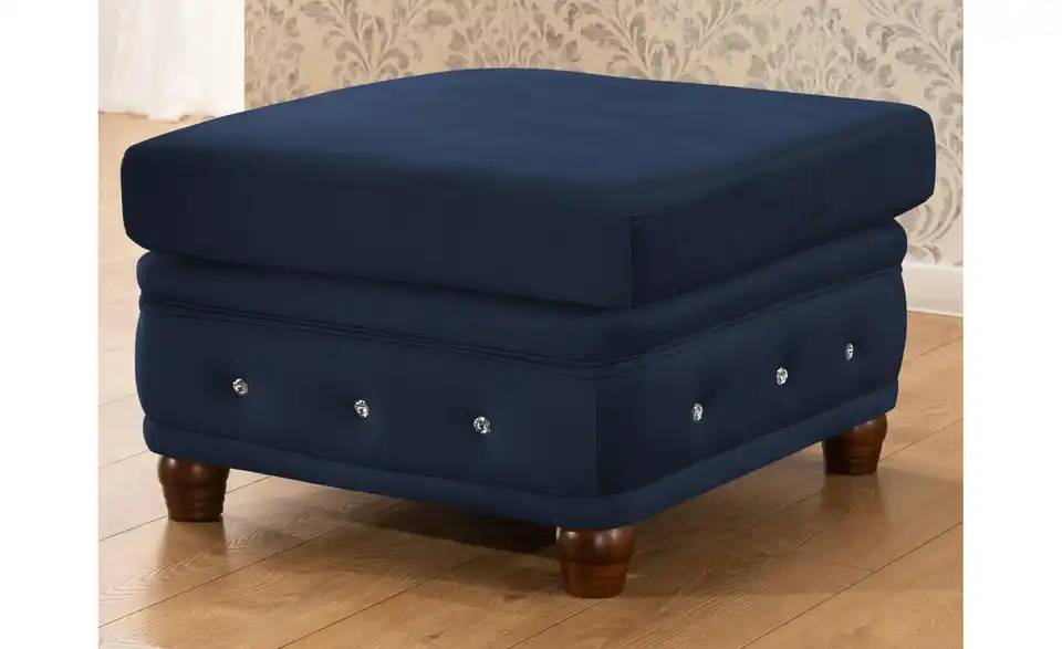 S-STYLE Chesterfield Hocker Cleo Blink, in Wohnsituation