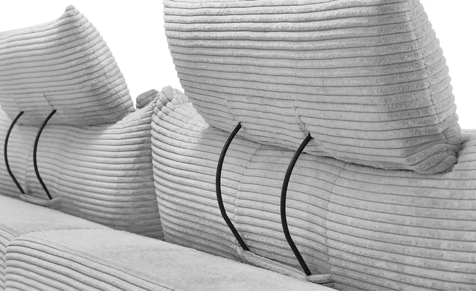 bobb Ecksofa Hella mit trendigem Cordbezug, Detailansicht