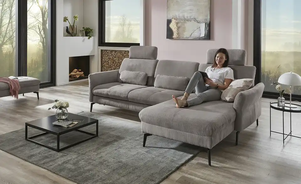 meinSofa Ecksofa DANTE Cord, in Wohnsituation