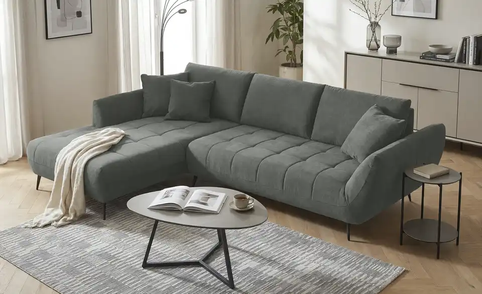 bobb Ecksofa Carly mit Sitztiefenverstellung, in Wohnsituation