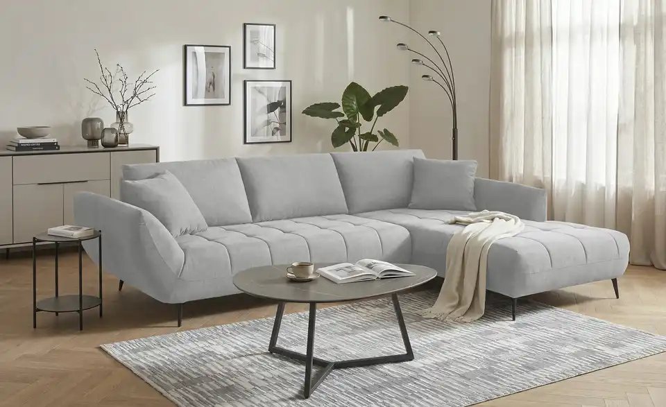 bobb Ecksofa Carly mit Sitztiefenverstellung, in Wohnsituation