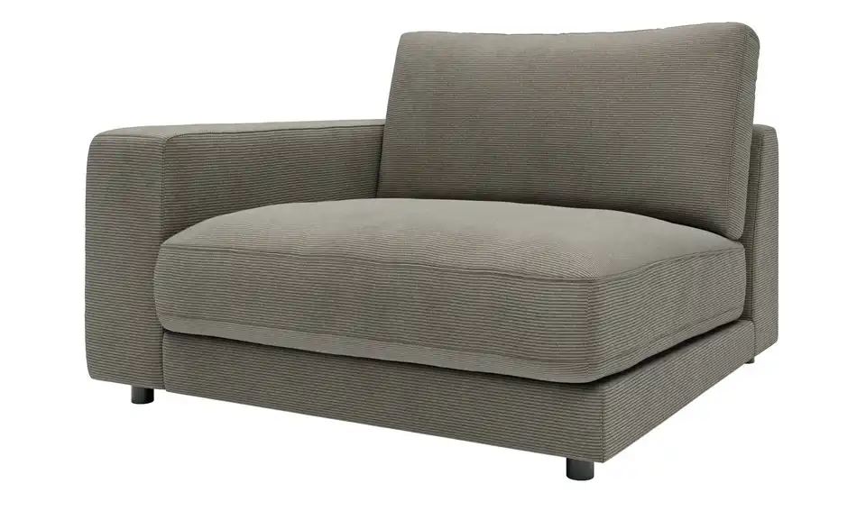Jette Home Element Modulsofa Sila Einsitzer Armlehne links in Feincord, Perspektive