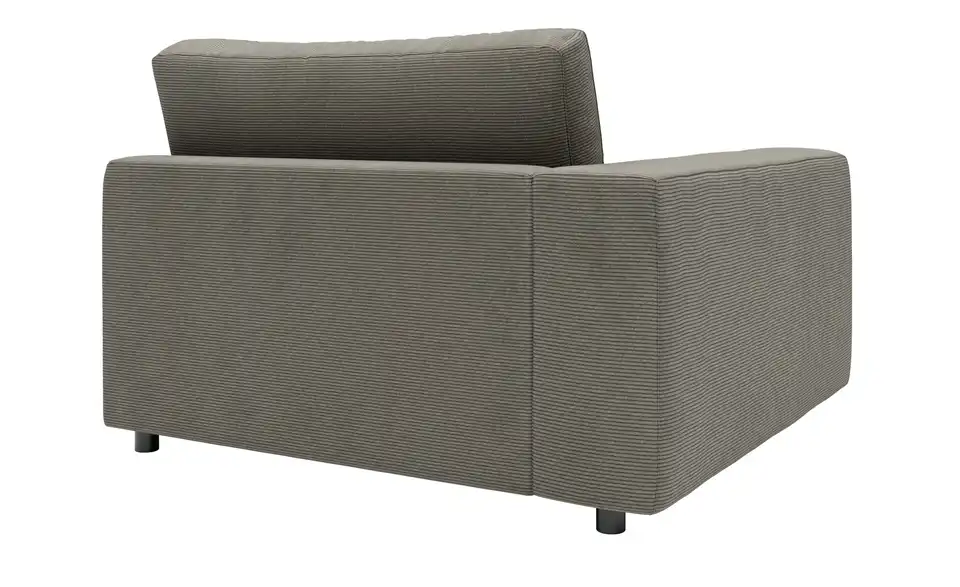 Jette Home Element Modulsofa Sila Einsitzer Armlehne links in Feincord, Rückansicht
