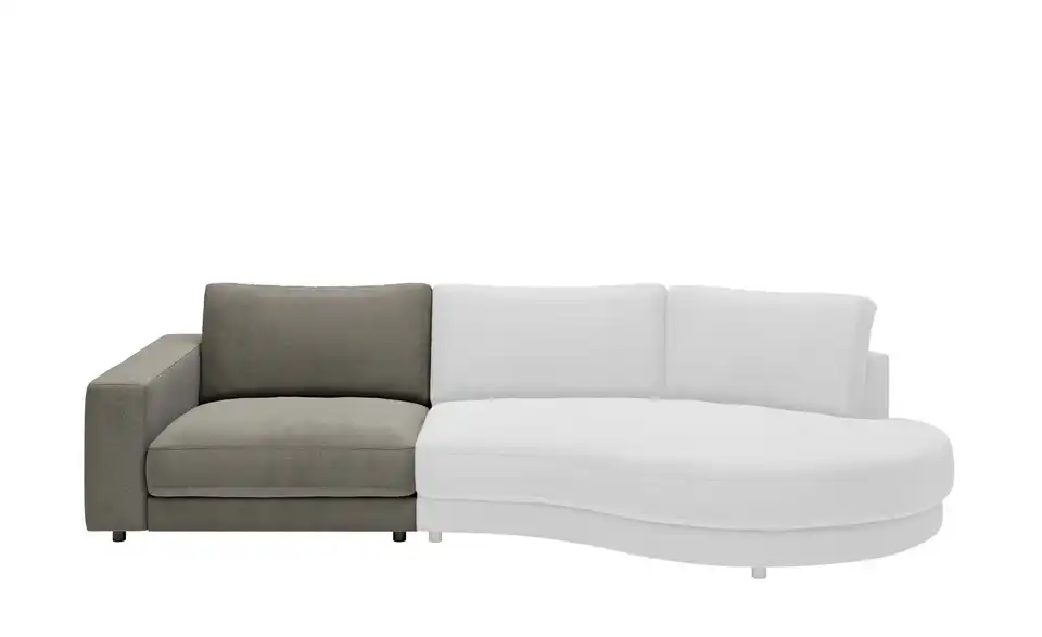 Jette Home Element Modulsofa Sila Einsitzer Armlehne links in Feincord, in Wohnsituation