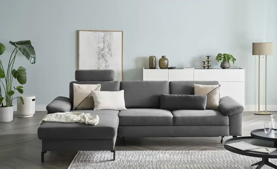 Max Schelling Ecksofa Maximum Move Feincord, Frontansicht