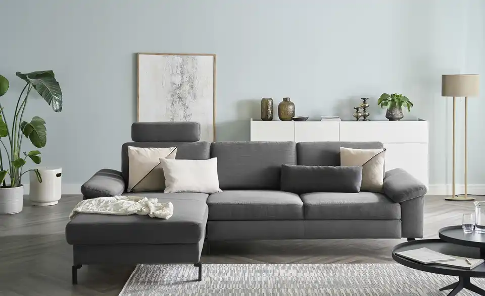 Max Schelling Ecksofa Maximum Move Feincord, Frontansicht