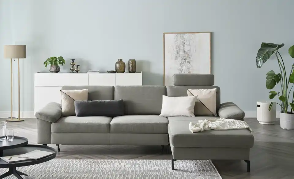 Max Schelling Ecksofa Maximum Move Feincord, Frontansicht