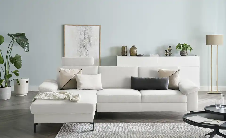 Max Schelling Ecksofa Maximum Move Feincord, Frontansicht