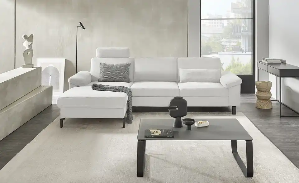 Max Schelling Ecksofa Maximum Move Feincord, in Wohnsituation