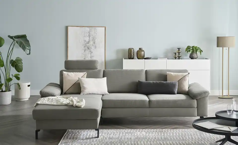 Max Schelling Ecksofa Maximum Move Feincord, Frontansicht