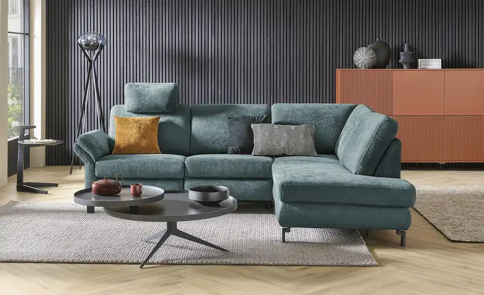 Max Schelling Ecksofa Maximum Plus Flachgewebe, in Wohnsituation