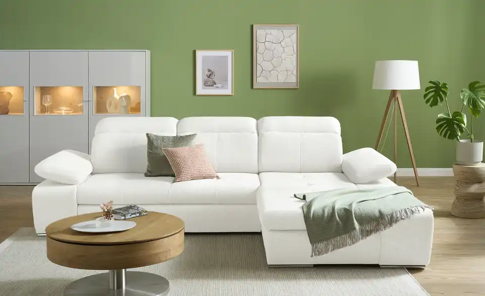 switch Ecksofa Avilla aus Mikrofaser, Frontansicht