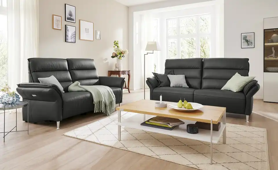 Wohnwert Einzelsofa Marlena Leder, in Wohnsituation