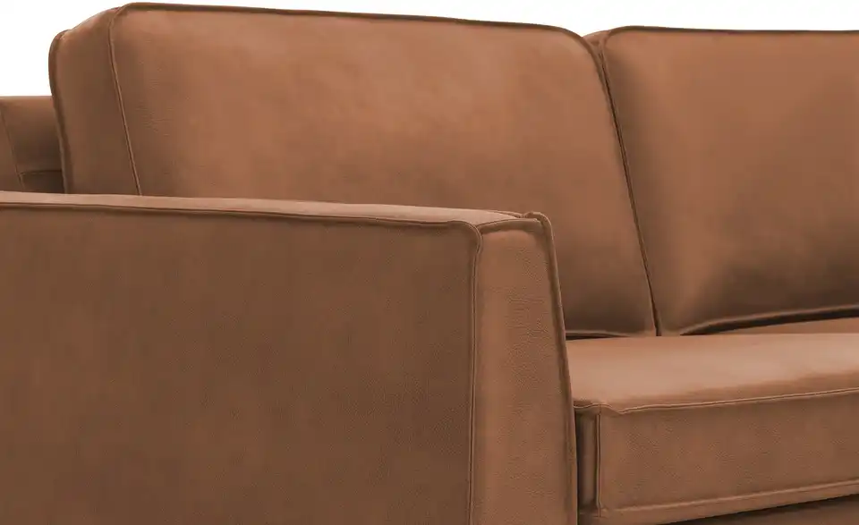 Ecksofa Skaisa aus recyceltem Leder, Detailansicht