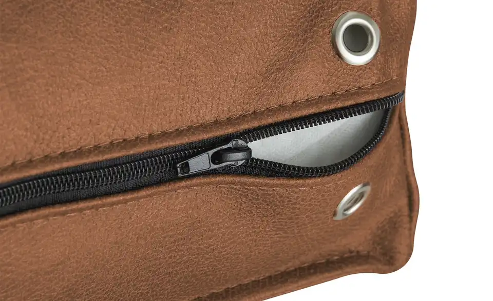 Ecksofa Skaisa aus recyceltem Leder, Detailansicht