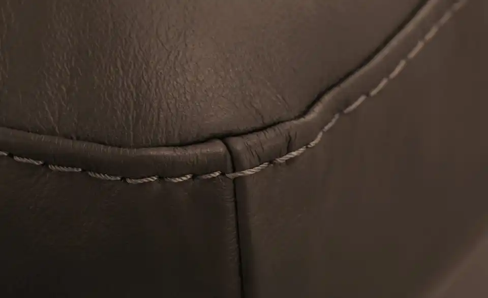 Ravensberger Werkstätten Einzelsofa Corby Echtlederbezug, Naht