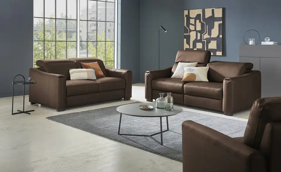 Ravensberger Werkstätten Einzelsofa Corby Echtlederbezug, in Wohnsituation