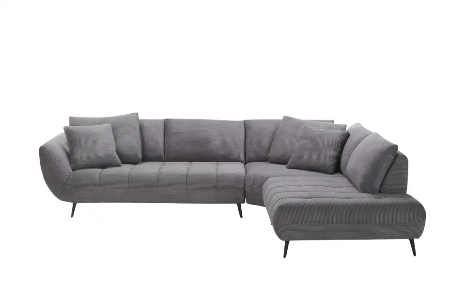 bobb Ecksofa Carly Novaspring mit Sitztiefenverstellung, Frontansicht