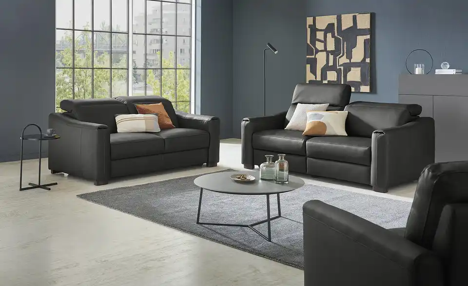 Ravensberger Werkstätten Einzelsofa Corby Echlederbezug, in Wohnsituation