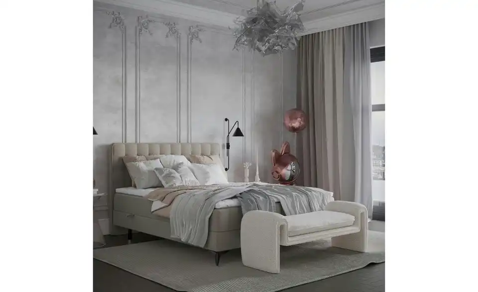 Boxbett mit Stauraum, in Wohnsituation